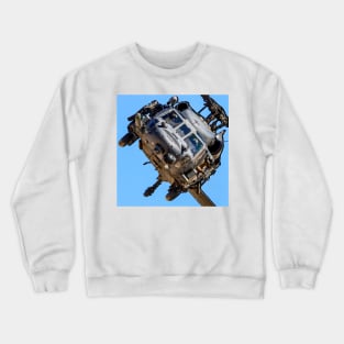 HH-60G Pave Hawk Helicopter Head-On Crewneck Sweatshirt